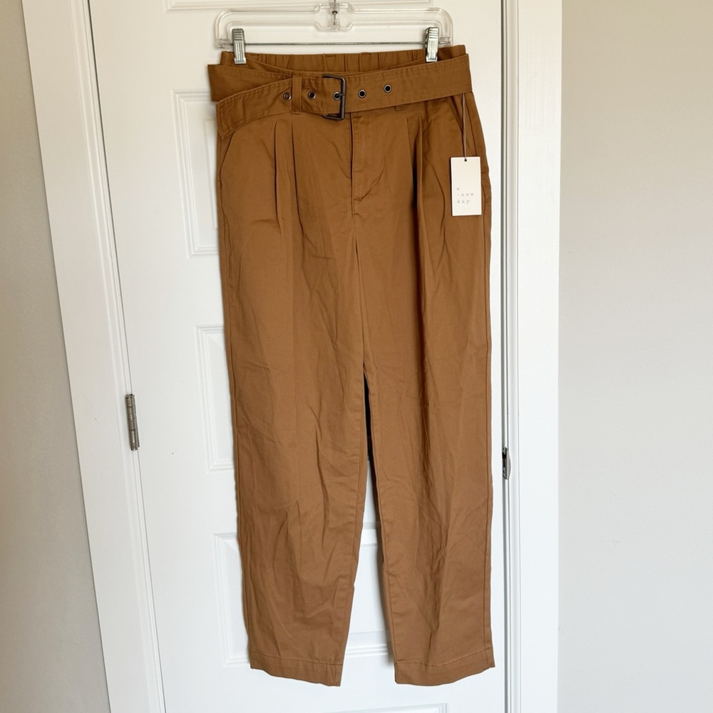 Women’s Belted Trouser Wide Leg Pants